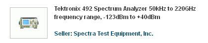 Search result based on specs in listing description.